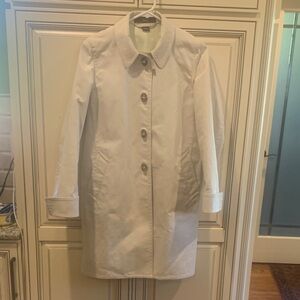 Coach Women's Cream Trench Coat